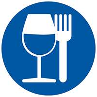 Premium Medicators and Dosing Pumps - Food compatibility certification logo