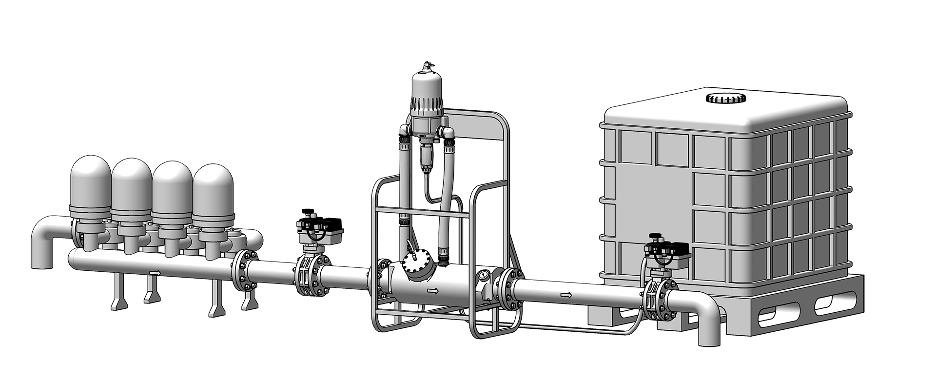 D90GL fertigation dosing pump installation