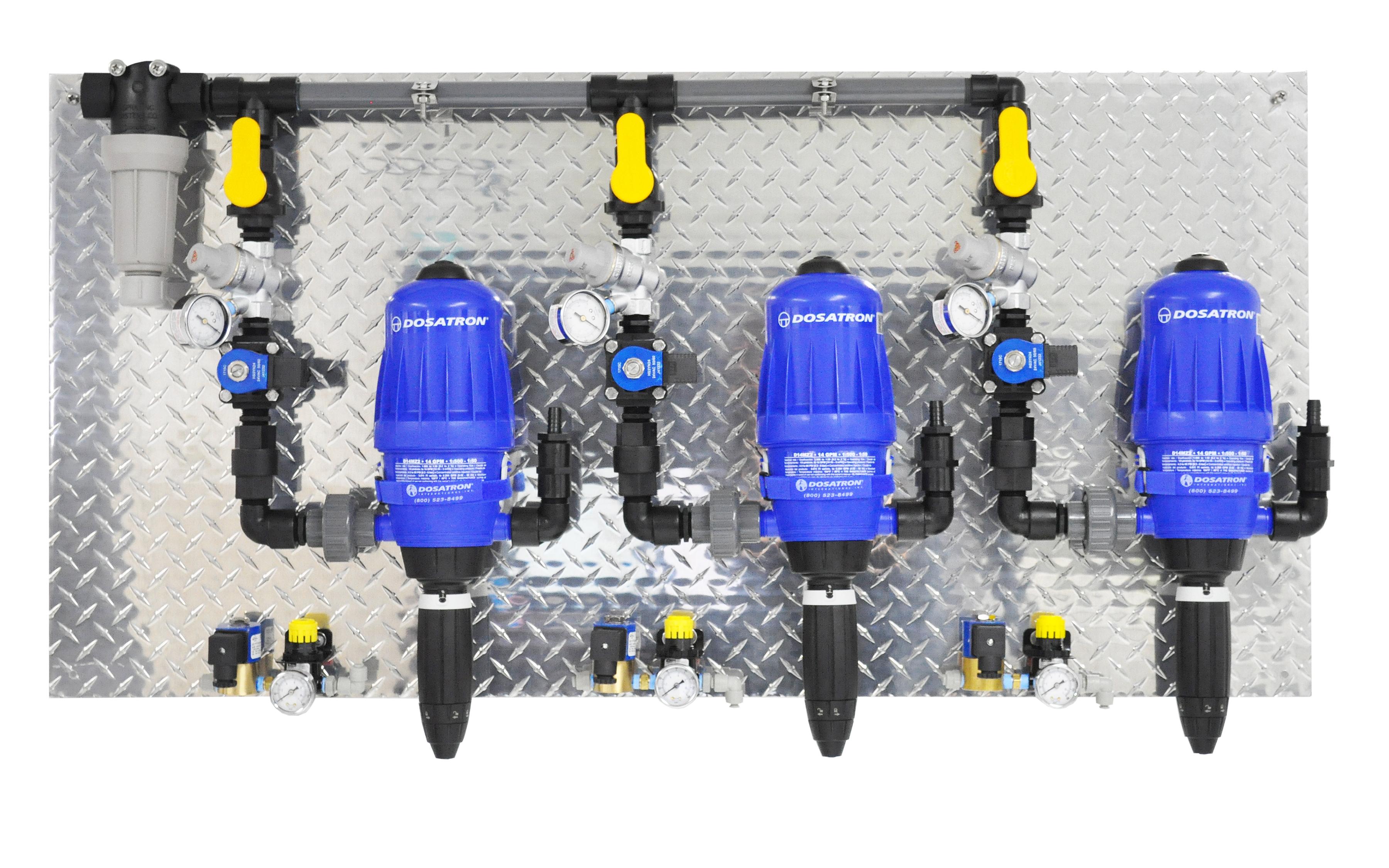 Car wash chemical dilution dispensers